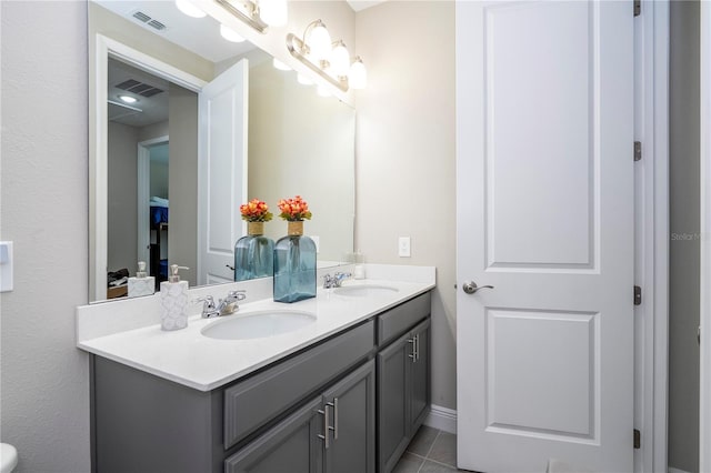 12133 Bracco St, Winter Garden, FL 34787 - full bath with double vanity and tile patterned flooring