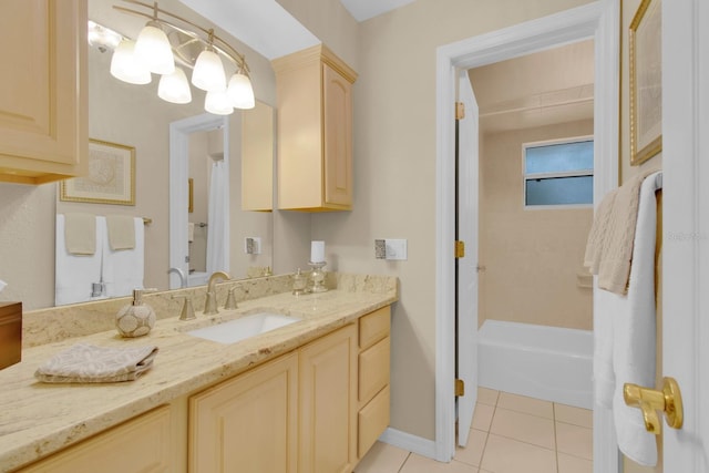303 S Sweetwater Blvd, Longwood, FL 32779 - full bath with vanity, tile patterned floors, a bathtub, and baseboards