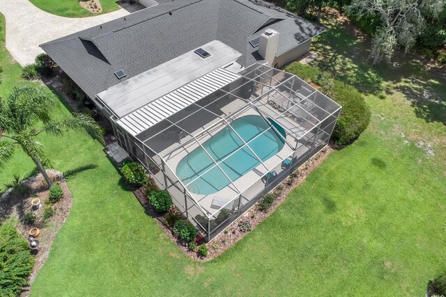 303 S Sweetwater Blvd, Longwood, FL 32779 - view from above of property featuring a pool area