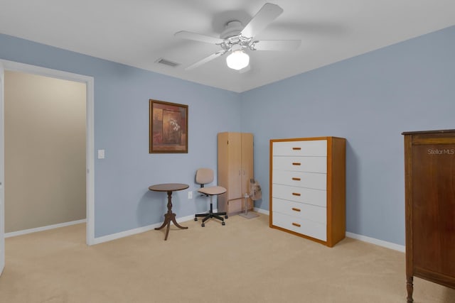 303 S Sweetwater Blvd, Longwood, FL 32779 - carpeted bedroom featuring baseboards and a ceiling fan