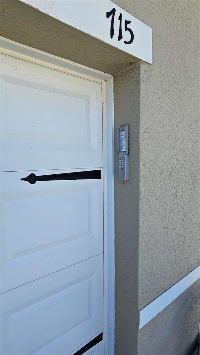 exterior view of stucco siding