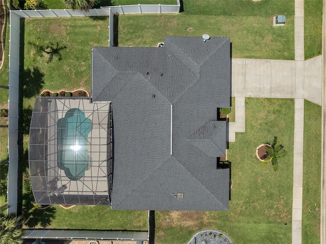 view from above of property