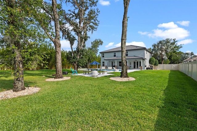 3865 W Stillwood Ln, Lake Mary, FL 32746 - view of yard featuring a patio and french doors