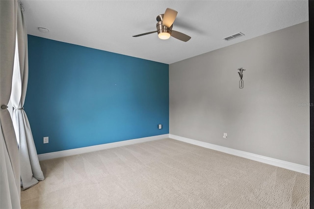 3865 W Stillwood Ln, Lake Mary, FL 32746 - spare room with a ceiling fan, carpet, and baseboards