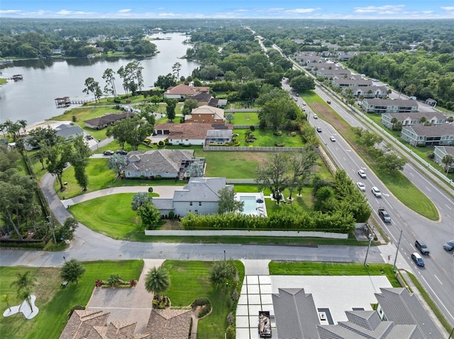 3865 W Stillwood Ln, Lake Mary, FL 32746 - aerial view of property and surrounding area featuring a nearby body of water and nearby suburban area