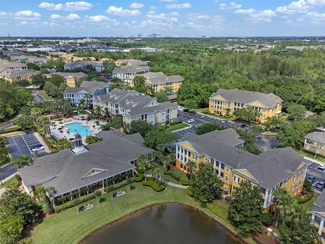 3561 Conroy Rd Unit 216, Orlando, FL 32839 - bird's eye view of a pool area and a nearby body of water