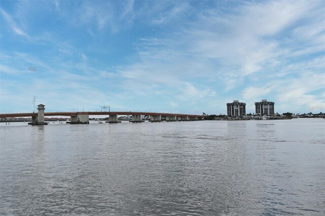 507 N Peninsula Ave, New Smyrna Beach, FL 32169 - water view with a notable bridge