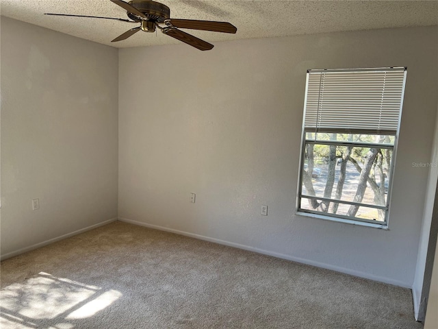5291 Images Cir Unit 301, Kissimmee, FL 34746 - empty room featuring carpet flooring, ceiling fan, and a textured ceiling