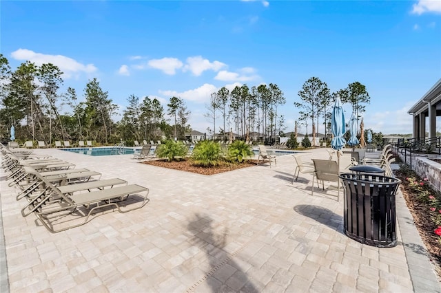 3326 Arch Ave, Ormond Beach, FL 32174 - view of patio / terrace featuring a community pool