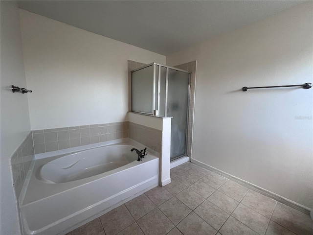 1325 Bella Coola Dr, Orlando, FL 32828 - full bathroom with a garden tub, tile patterned floors, and a stall shower