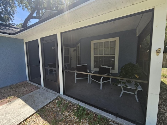 6436 Fig Leaf St, Magnolia Square, FL 34771 - view of patio featuring a sunroom