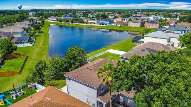3234 Amberley Park Cir, Kissimmee, FL 34743 - aerial perspective of suburban area with a large body of water