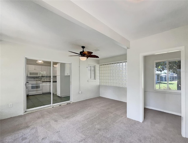 10350 SW 62nd Terrace Rd, Ocala, FL 34476 - unfurnished room with carpet floors and ceiling fan