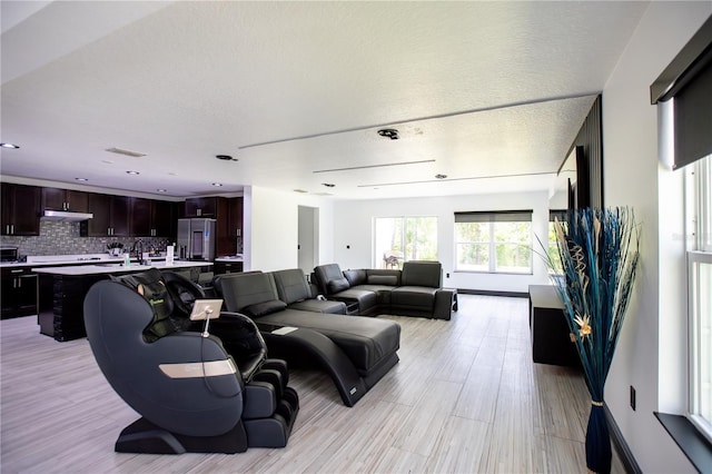 13851 Rushing Creek Run, Orlando, FL 32824 - living room featuring light wood-style floors