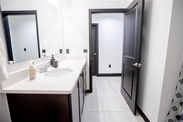 13851 Rushing Creek Run, Orlando, FL 32824 - bathroom with vanity and tile patterned floors