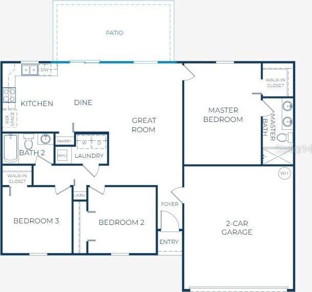 1114 Camden Way W, Poinciana, FL 34758 - property floor plan
