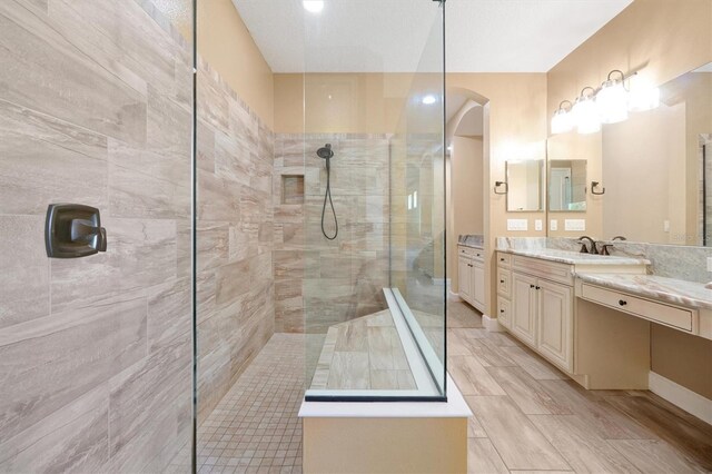3844 Bowfin Trl, Kissimmee, FL 34746 - full bath with a walk in shower and vanity