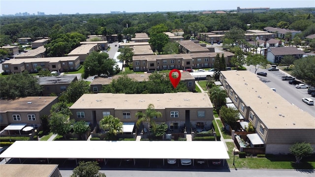 aerial perspective of suburban area