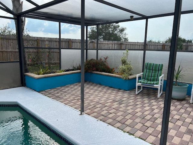 340 Haversham Way, Davenport, FL 33897 - view of pool featuring a patio area, a swimming pool, and glass enclosure