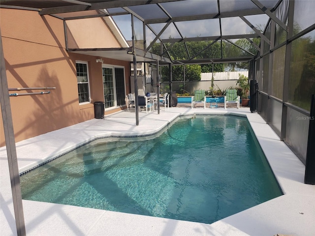 340 Haversham Way, Davenport, FL 33897 - view of pool with a patio and glass enclosure