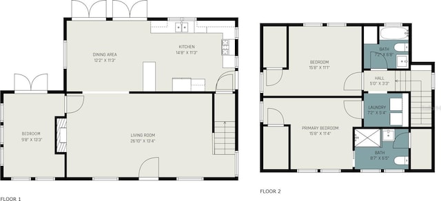 338 E Anderson St, Orlando, FL 32801 - home floor plan