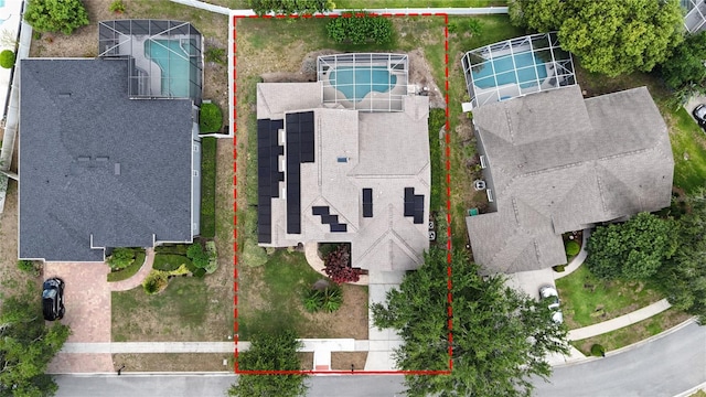 1201 Shelter Rock Rd, Orlando, FL 32835 - aerial overview of property's location featuring property parcel outlined and a pool
