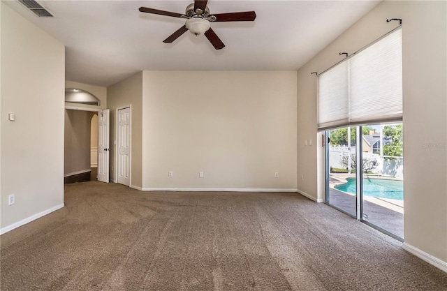 1201 Shelter Rock Rd, Orlando, FL 32835 - unfurnished room featuring carpet floors, ceiling fan, and baseboards