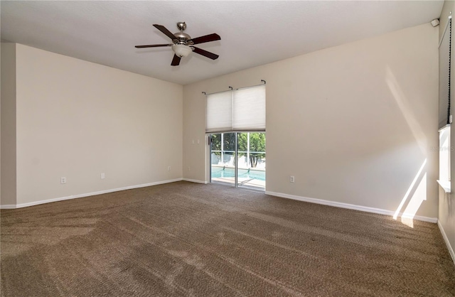 1201 Shelter Rock Rd, Orlando, FL 32835 - carpeted empty room featuring a ceiling fan and baseboards