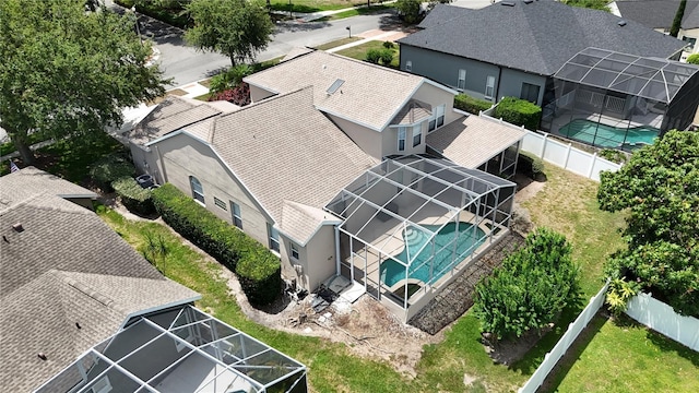 1201 Shelter Rock Rd, Orlando, FL 32835 - aerial perspective of suburban area featuring a pool area