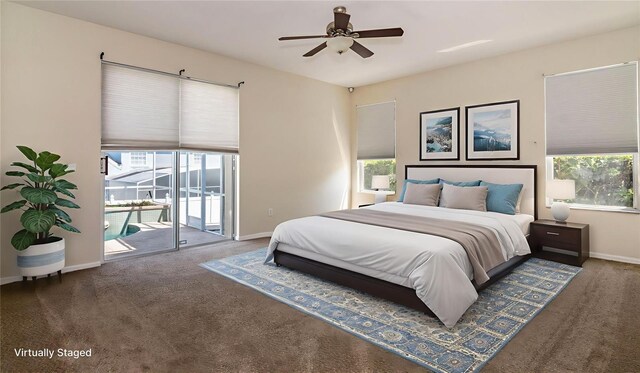 1201 Shelter Rock Rd, Orlando, FL 32835 - bedroom with access to outside, multiple windows, and carpet flooring