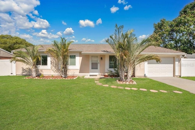 950 Gatewood Ct NE, Palm Bay, FL 32905 - ranch-style house featuring a garage, stucco siding, and concrete driveway