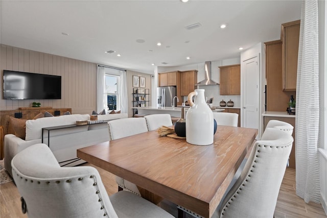 2054 Education St, Saint Cloud, FL 34771 - dining space with light wood-type flooring and recessed lighting