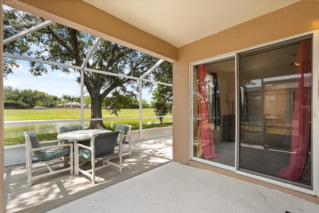 4249 Andover Cay Blvd, Orlando, FL 32825 - sunroom featuring outdoor dining space and healthy amount of natural light