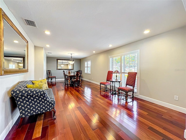 5127 Leeward Way, Orlando, FL 32809 - living area with hardwood / wood-style floors, baseboards, and recessed lighting