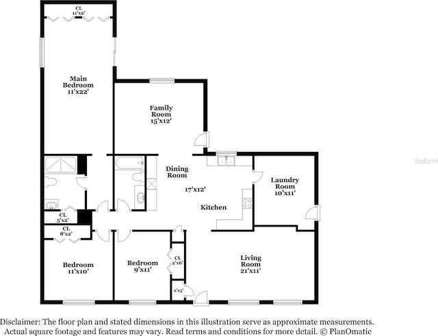 6426 Eden Ln, Tampa, FL 33634 - floor plan / room layout