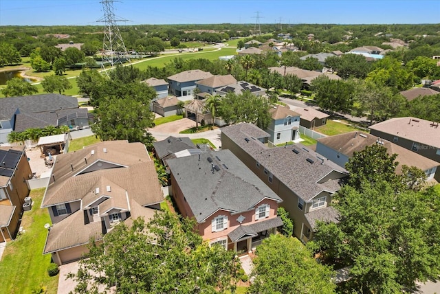 aerial perspective of suburban area