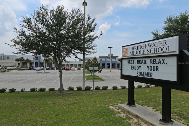exterior view of a parking lot