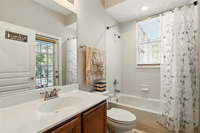 3451 Players Point Loop, Apopka, FL 32712 - full bath featuring toilet, shower / tub combo with curtain, and vanity