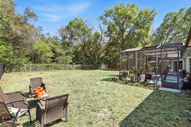 3451 Players Point Loop, Apopka, FL 32712 - view of yard with a patio area and glass enclosure