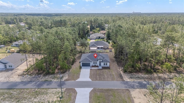 13419 SW 77th Ave, Ocala, FL 34473 - aerial view of property and surrounding area with a forest