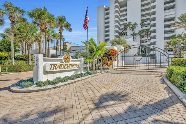 5275 S Atlantic Ave Unit 506, New Smyrna Beach, FL 32169 - community sign featuring a gate