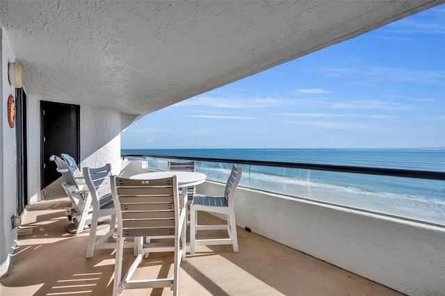 5275 S Atlantic Ave Unit 506, New Smyrna Beach, FL 32169 - balcony with view of water and beach