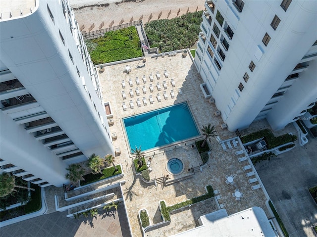 5275 S Atlantic Ave Unit 506, New Smyrna Beach, FL 32169 - aerial view of a pool area