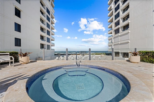 5275 S Atlantic Ave Unit 506, New Smyrna Beach, FL 32169 - view of pool with a water view