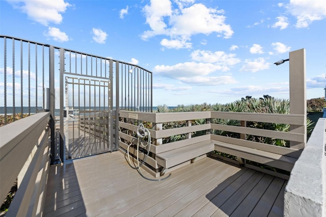 5275 S Atlantic Ave Unit 506, New Smyrna Beach, FL 32169 - view of wooden terrace