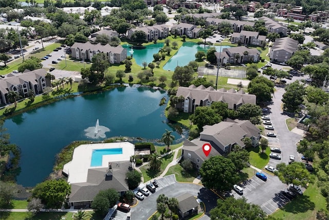 4704 Walden Cir Unit 21, Orlando, FL 32811 - aerial view of residential area with a large body of water and a pool area
