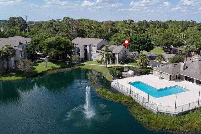 4704 Walden Cir Unit 21, Orlando, FL 32811 - aerial view of residential area with a nearby body of water and a pool area