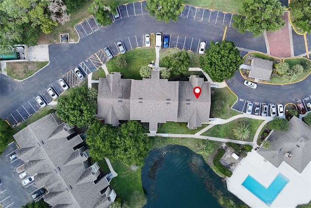 4704 Walden Cir Unit 21, Orlando, FL 32811 - aerial overview of property's location featuring a pool area and a nearby body of water