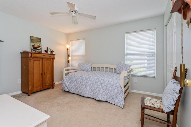 334 N Shadowbay Blvd, Longwood, FL 32779 - bedroom with light carpet and a ceiling fan