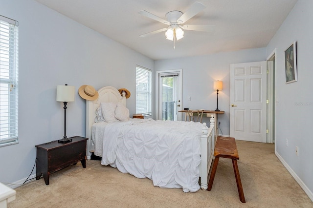 334 N Shadowbay Blvd, Longwood, FL 32779 - bedroom with light colored carpet and ceiling fan